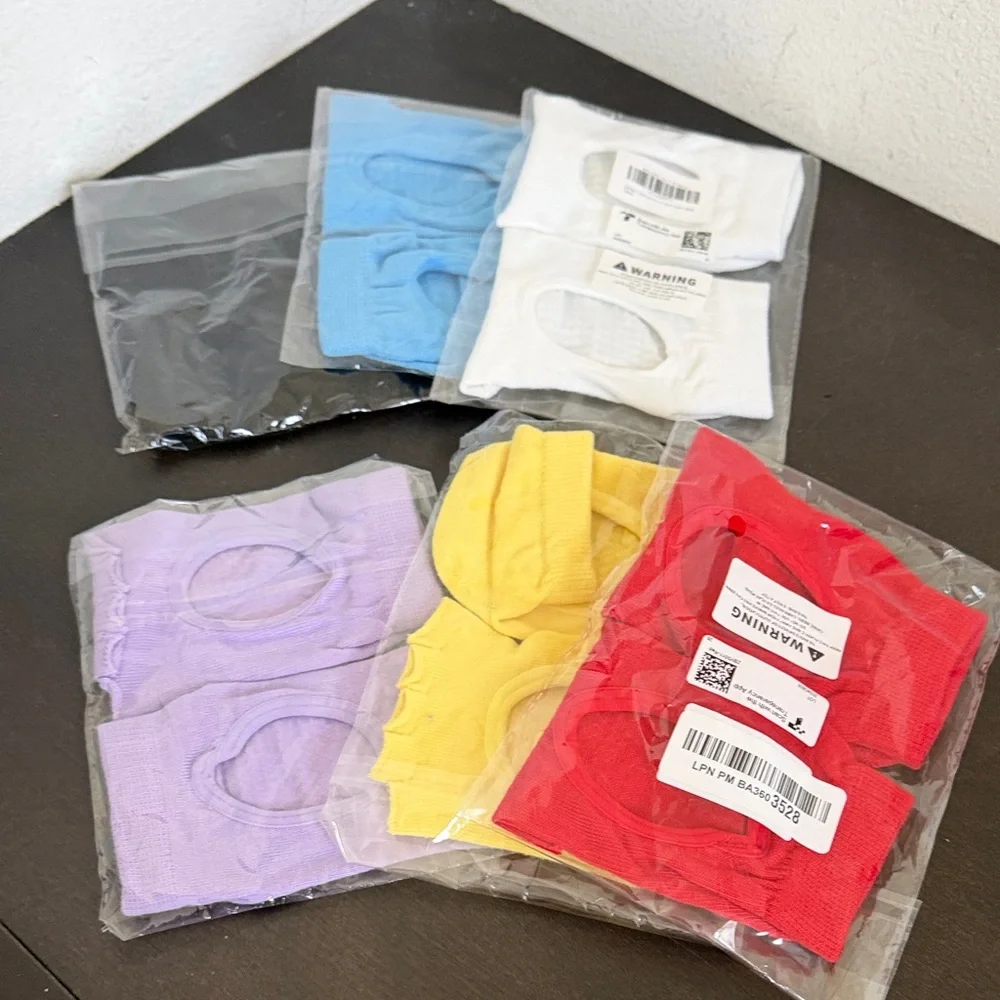 6 Pairs Amazon Women's Non-Slip Grip Toes Out Pilates/Yoga Socks.